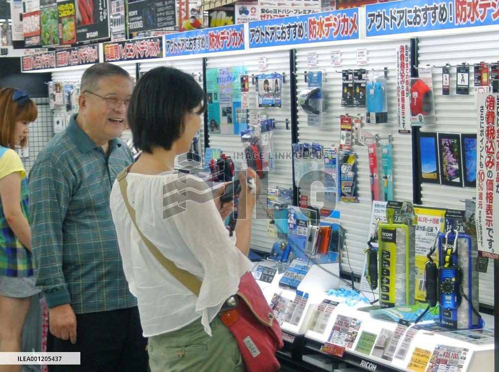 Sales of compact digital cameras in slump