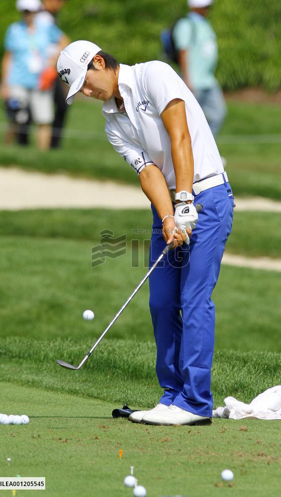 Ishikawa practices for Barclays leg of FedEx Cup Playoffs