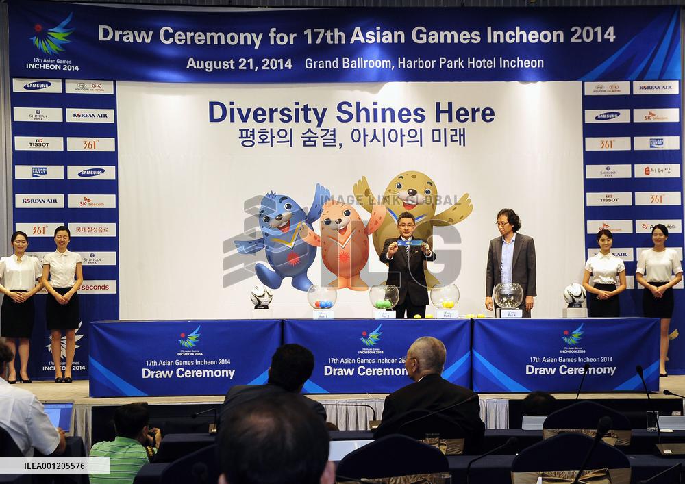 Draw ceremony for Incheon Asian Games