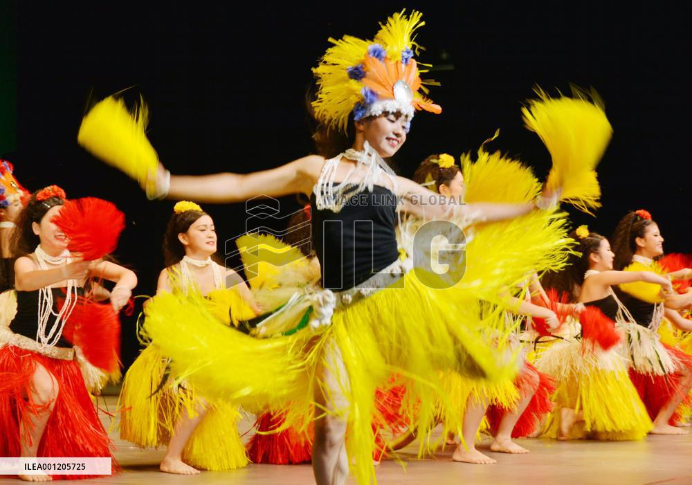 National high school hula competition held in Fukushima