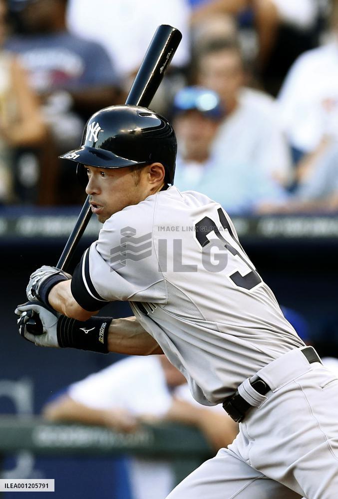 Yankees Ichiro has multiple hits