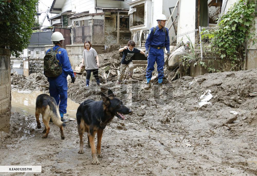 Search-and-rescue operations continue in Hiroshima
