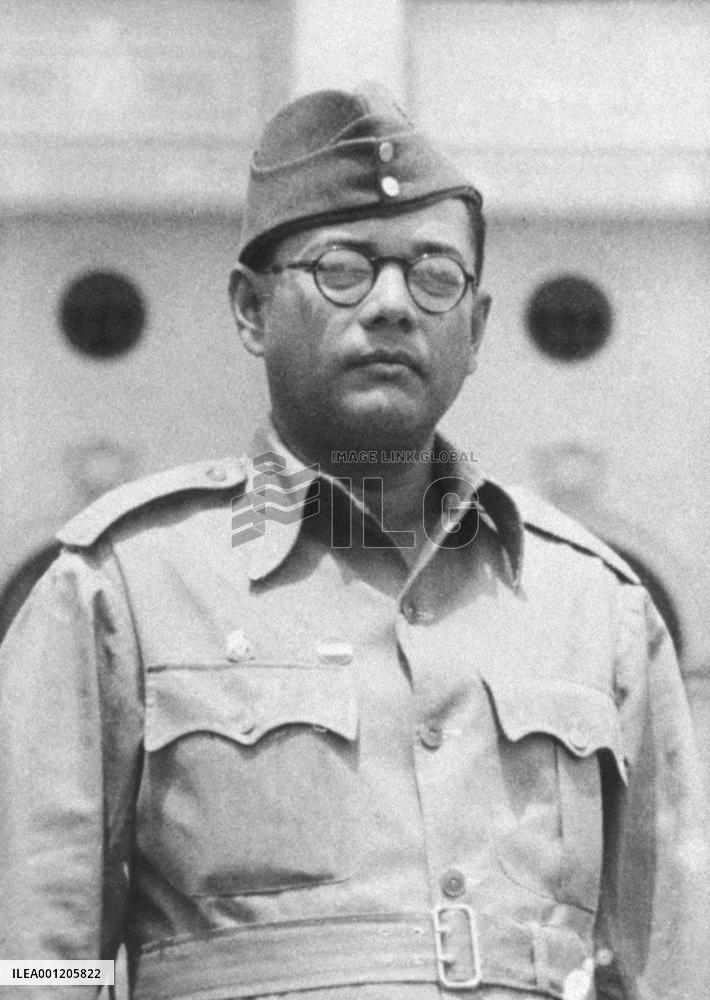 Indian nationalist Chandra Bose in 1943