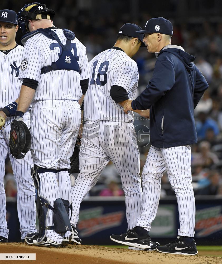 N.Y. Yankees' Kuroda suffers 9th loss