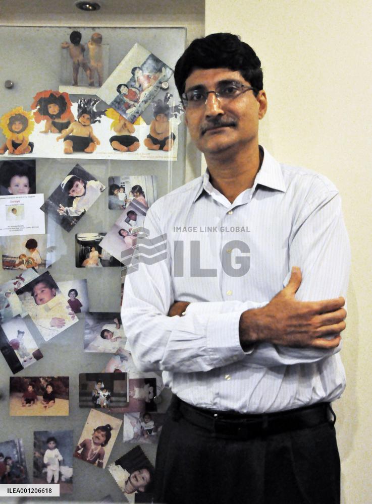 Indian doctor posts photos of children born via surrogacy