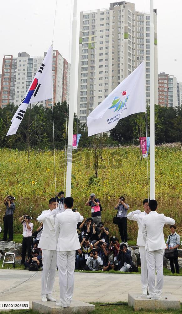 Athletes' village opening ceremony