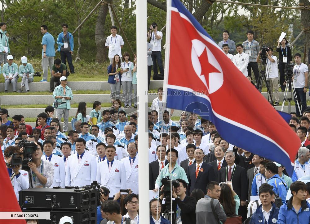 N. Korean athletes on eve of Asian Games' start
