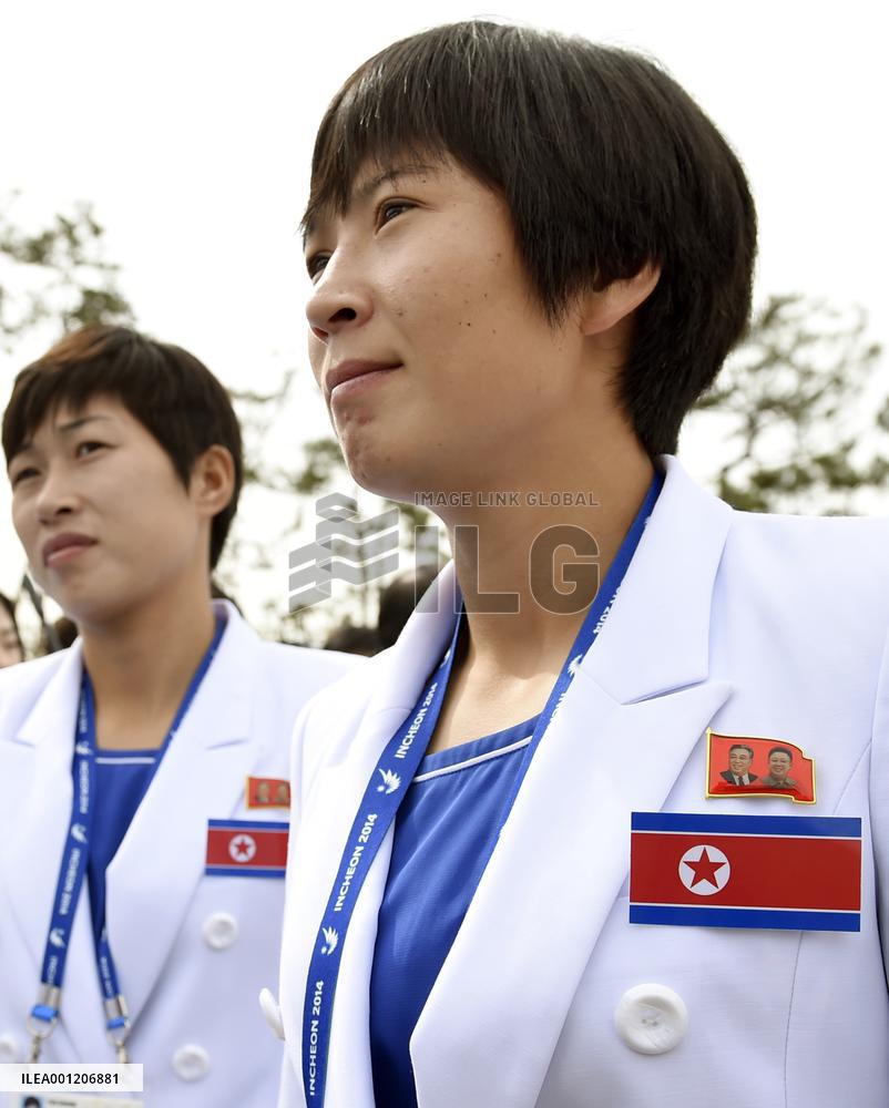 N. Korean athletes on eve of Asian Games' start