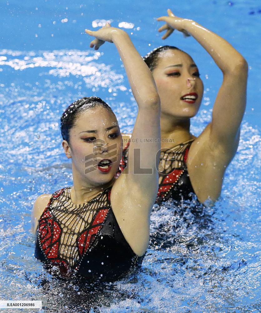 Japan wins silver in synchronized swimming