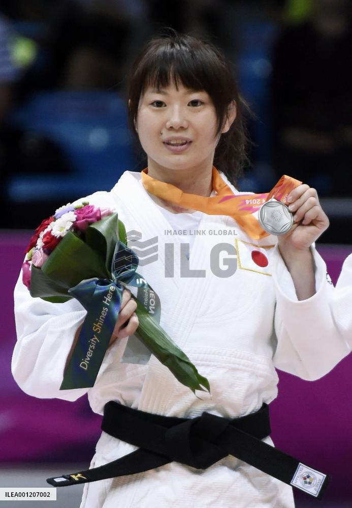 Yamagishi wins silver medal in women's 48 kg judo match