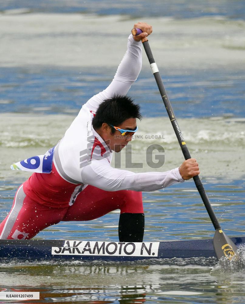 Sakamoto wins silver in canoe single