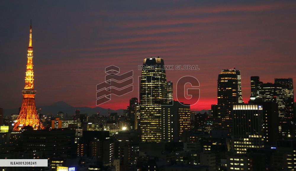 Sunset in Tokyo