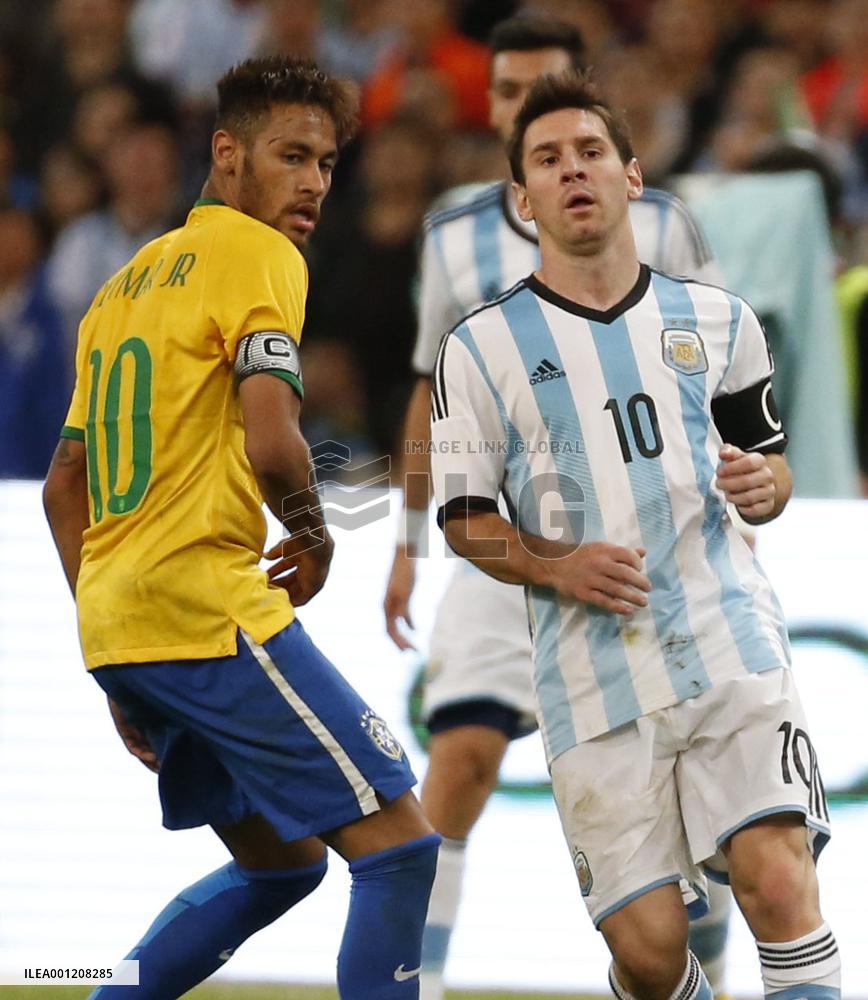 Brazil beat Argentina 2-0 in int'l friendly in Beijing