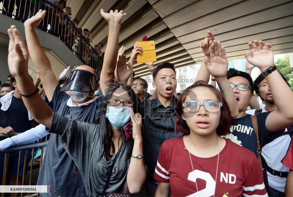 Pro-democracy protests in H.K.