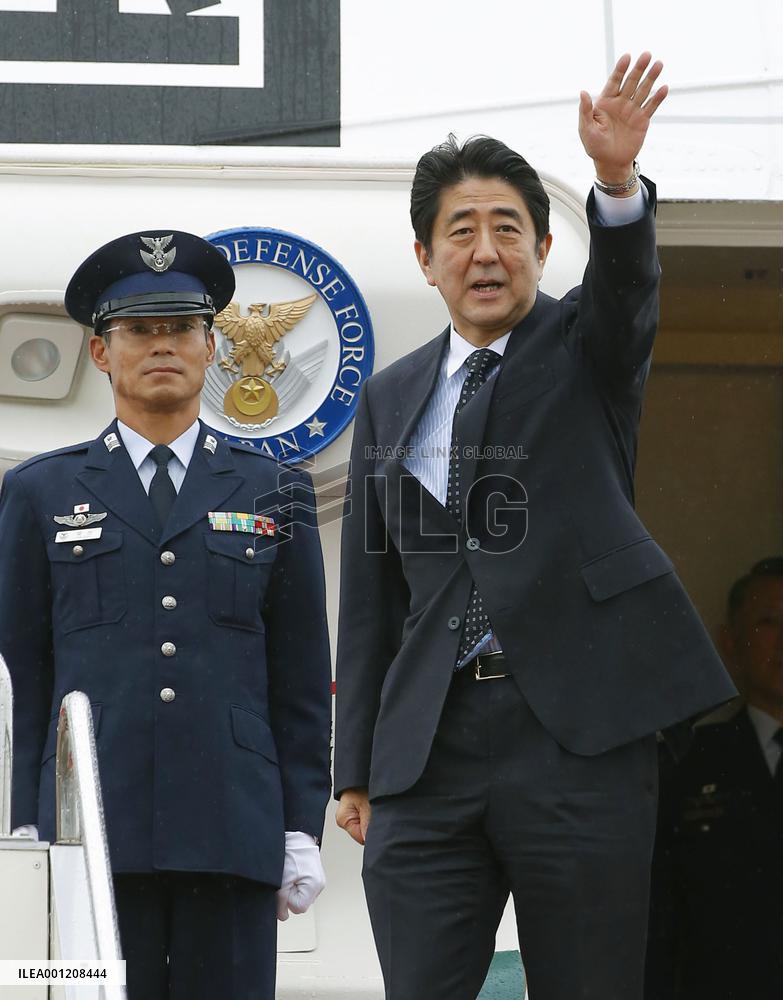 PM Abe leaves for Italy