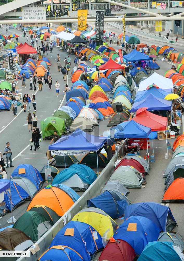 H.K. pro-democracy protesters
