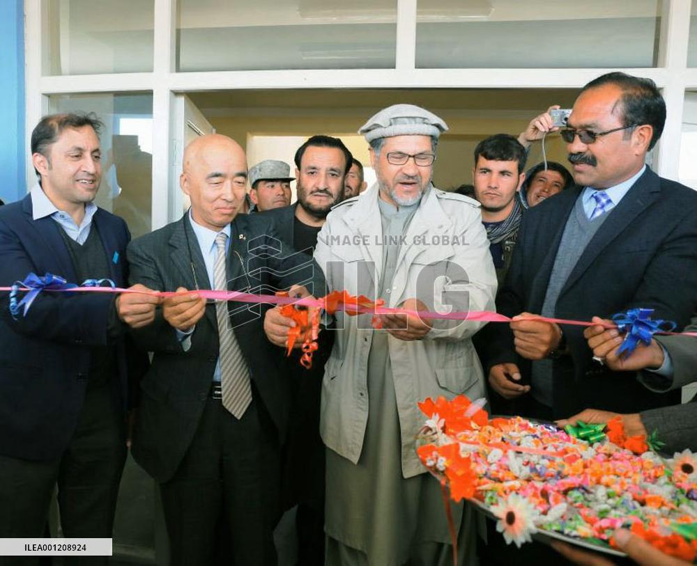 Afghan school built with Japan's aid opens