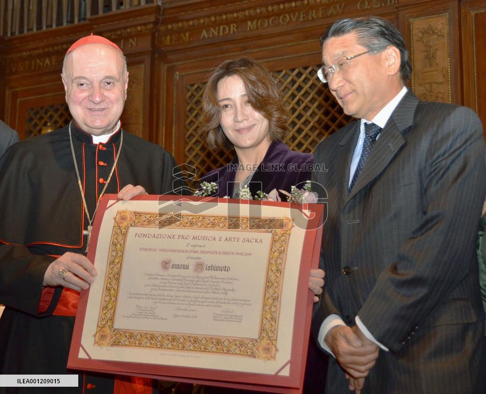 Japanese woman conductor honored at international music festival