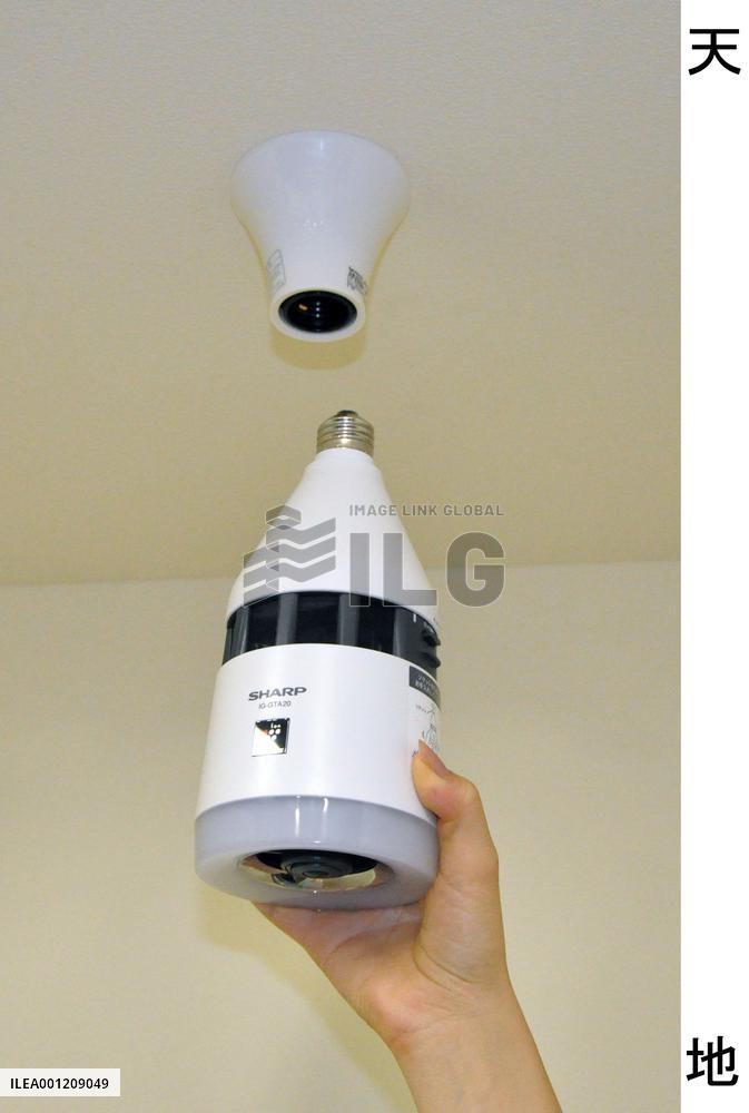 Sharp's light equipped with plasmacluster ion generator