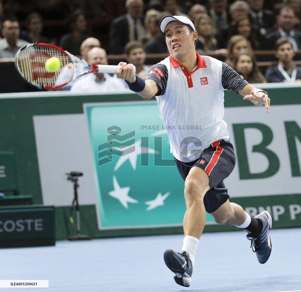 Nishikori beaten by Djokovic in Paris semifinals