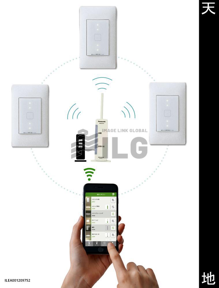 Panasonic unveils smartphone-controlled lighting switches