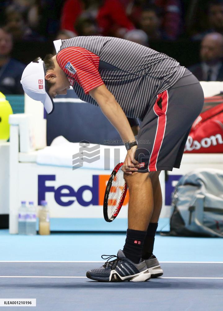Nishikori beaten by Federer at ATP World Tour Finals