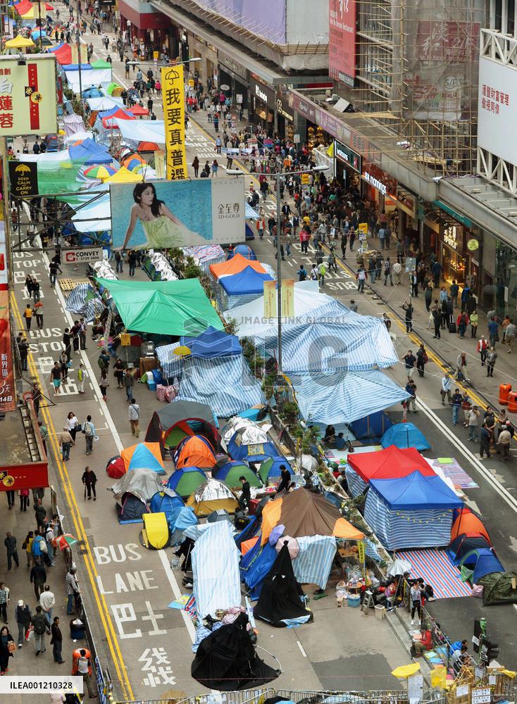 H.K. pro-democracy protest faces court-ordered clearance