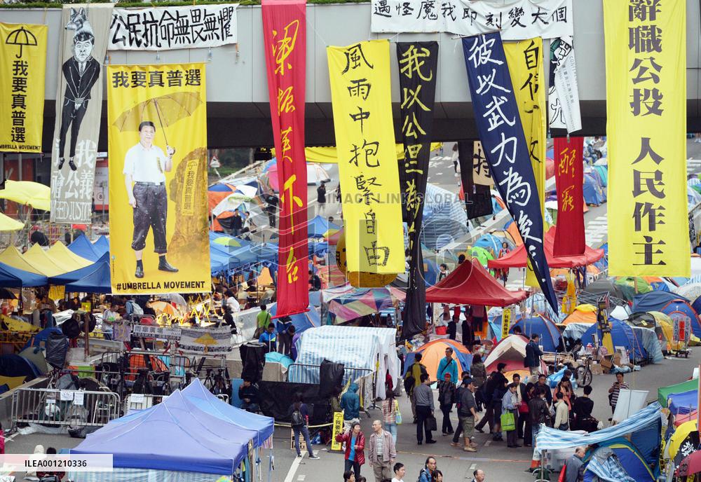 H.K. pro-democracy protest faces court-ordered clearance