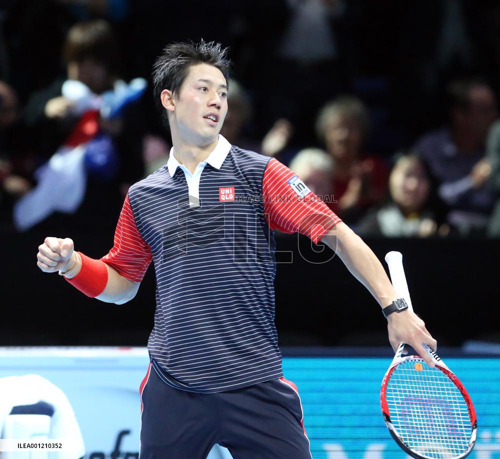 Nishikori reaches semifinals at ATP World Tour Finals