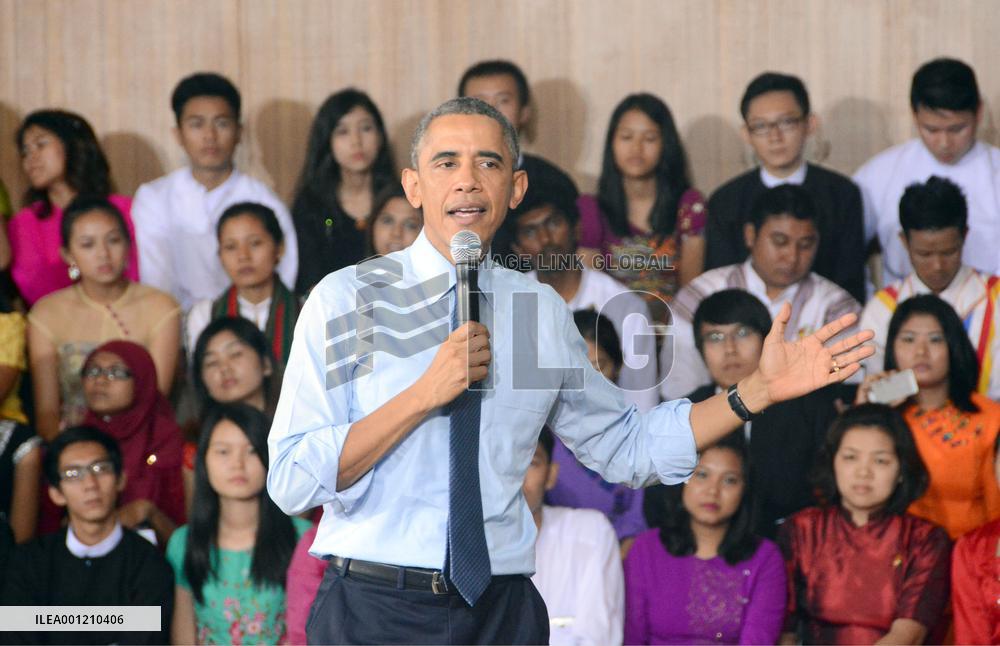 Obama urges Myanmar to let Suu Kyi run for president