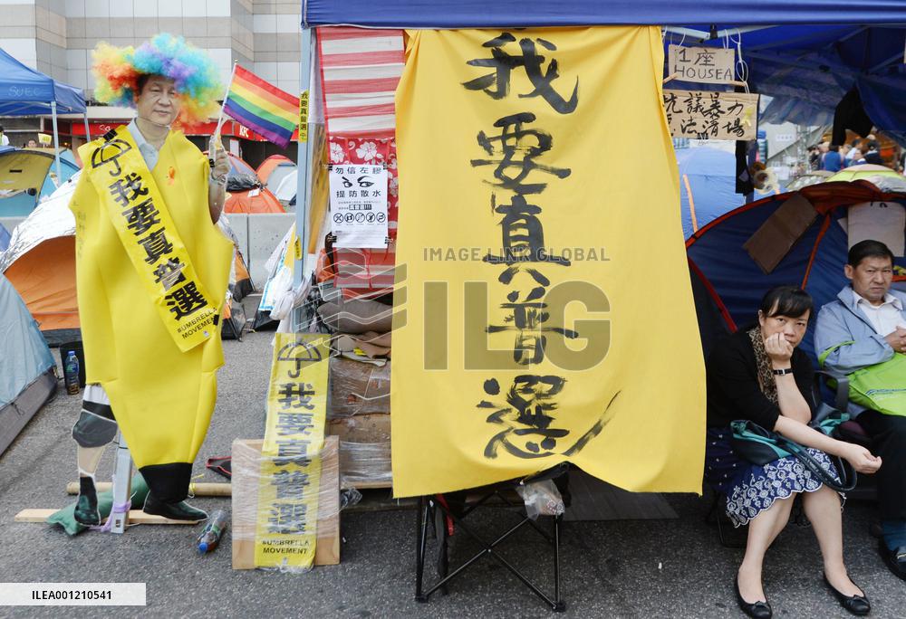 Pro-democracy protests in H.K.