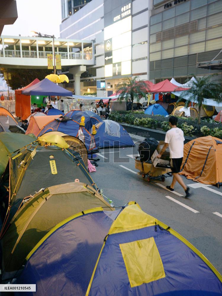 Pro-democracy protests in H.K.