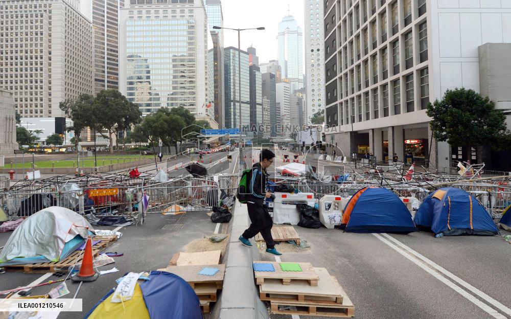 Pro-democracy protests in H.K.
