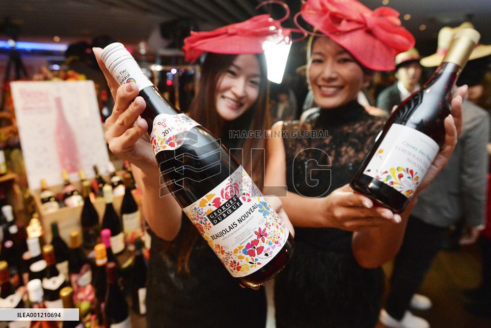 Waiting for release of Beaujolais Nouveau