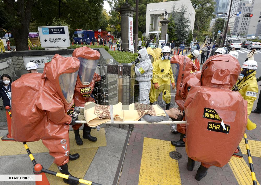 Subway terror attack rescue drill conducted