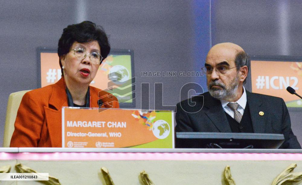 WHO, FAO chiefs at int'l nutrition confab in Rome