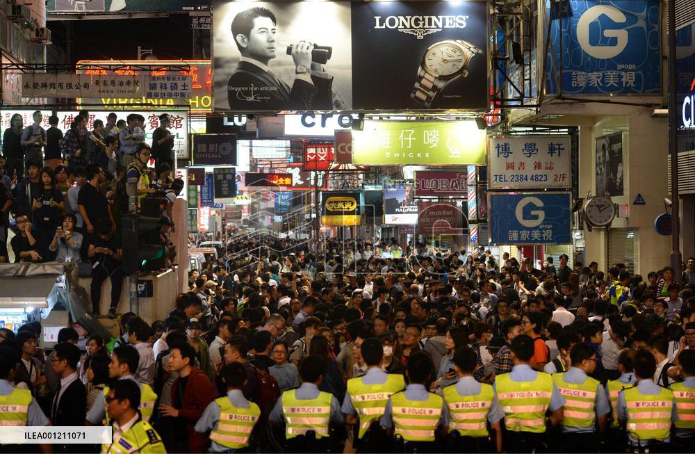 Pro-democracy protests in H.K.