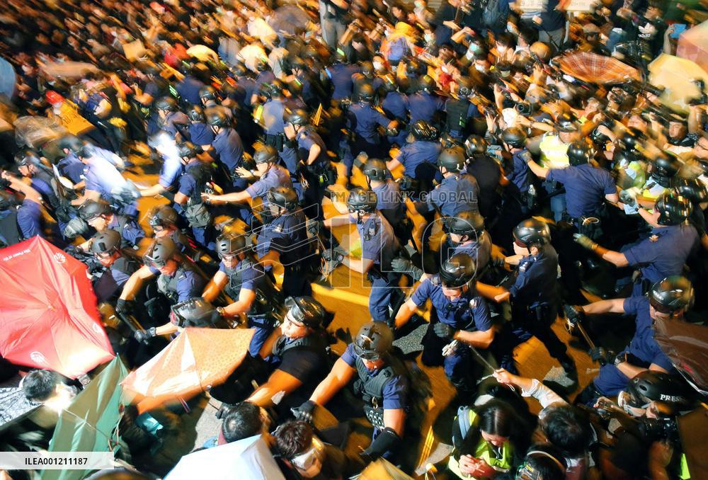 Pro-democracy protests in H.K.