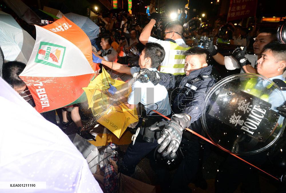 Pro-democracy protests in H.K.