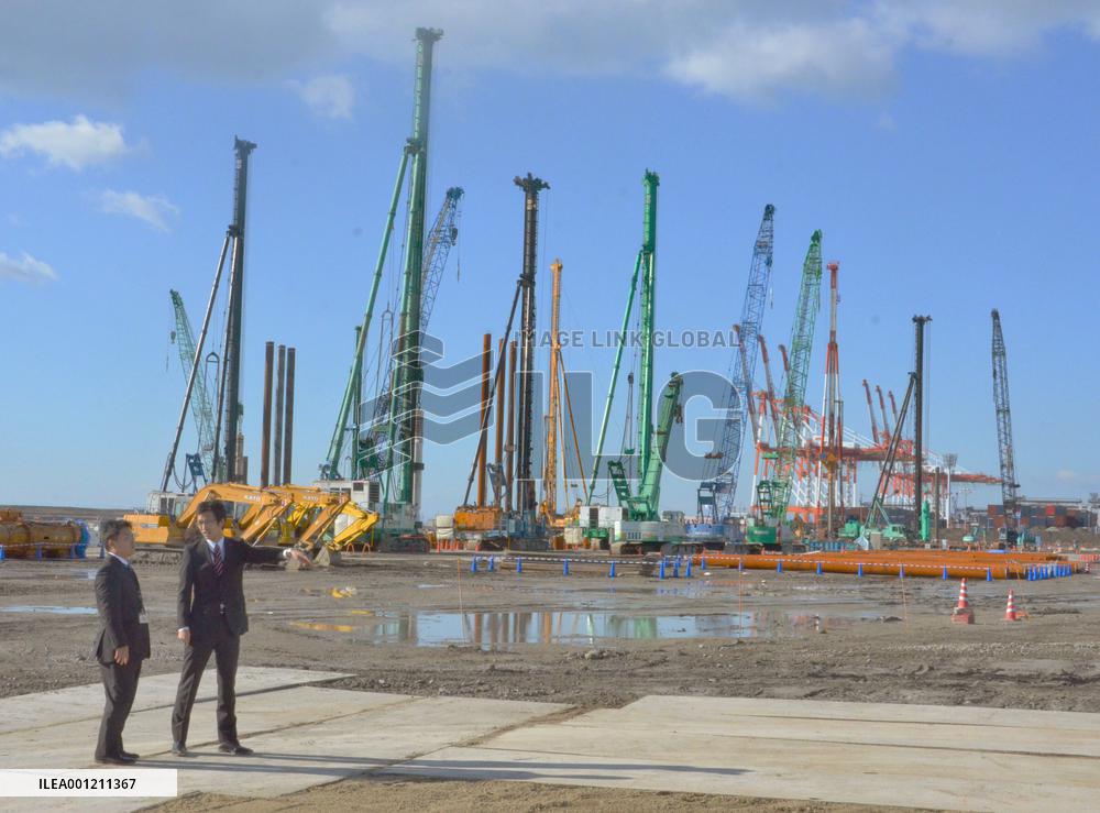 Site for new turbine buildings for Nishi Nagoya power plant