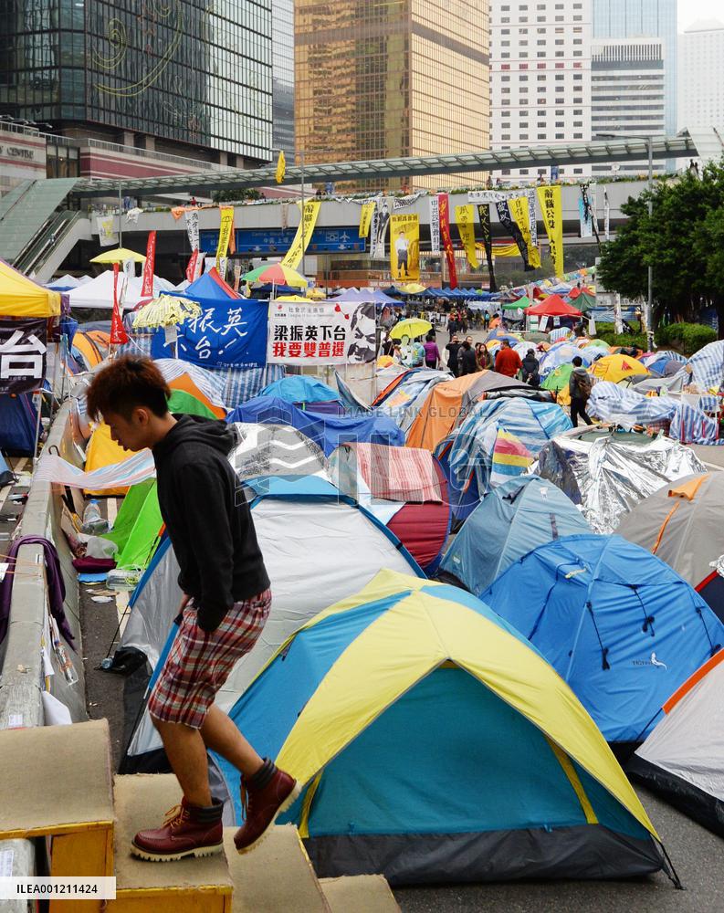 Pro-democracy protests in H.K.