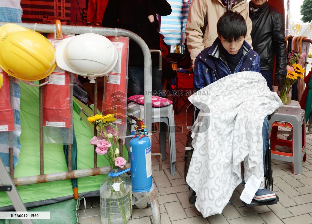 Hunger strike by H.K. student leader