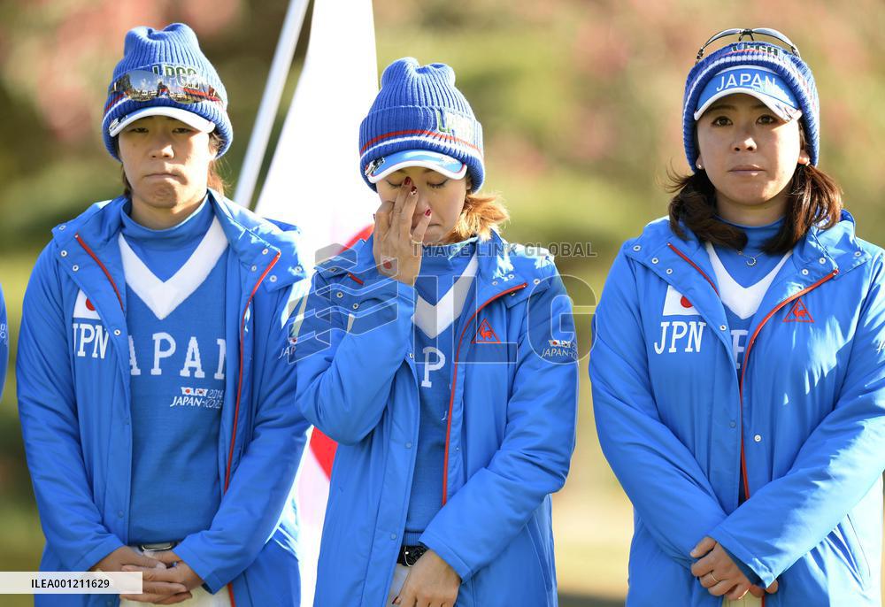 Japan suffers defeat vs S. Korea in golf match