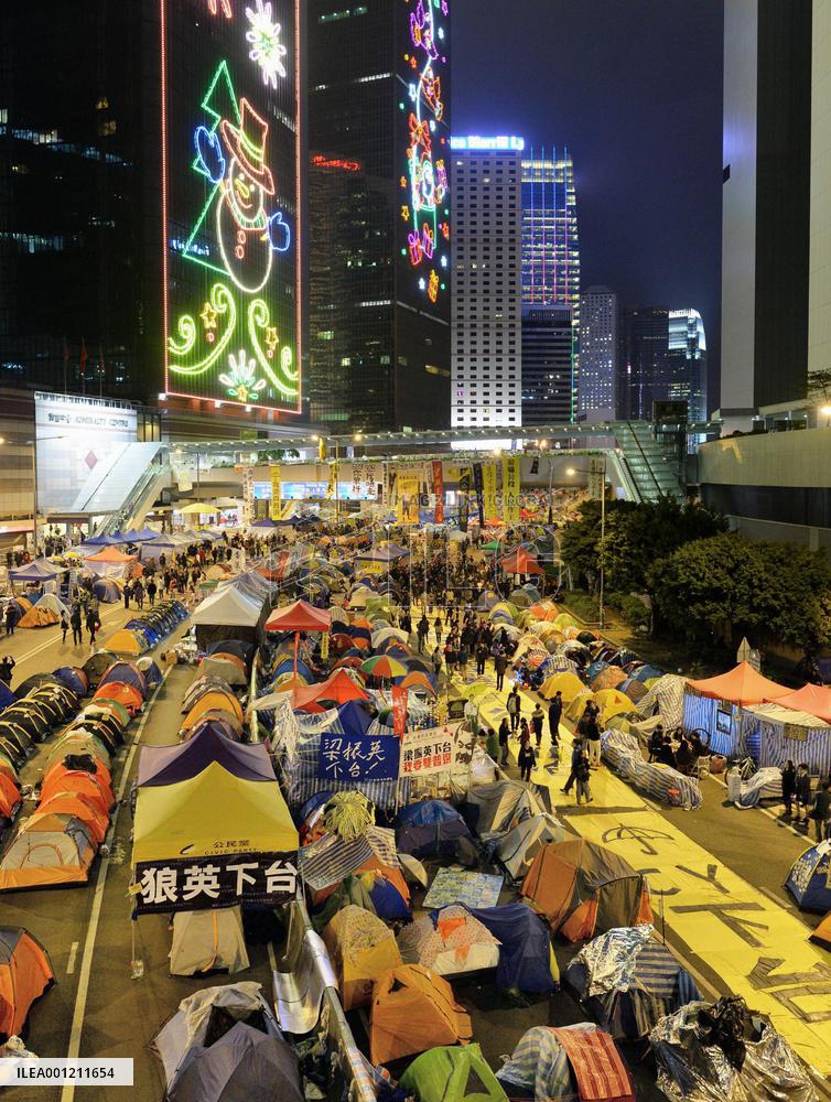 Pro-democracy protests in H.K.