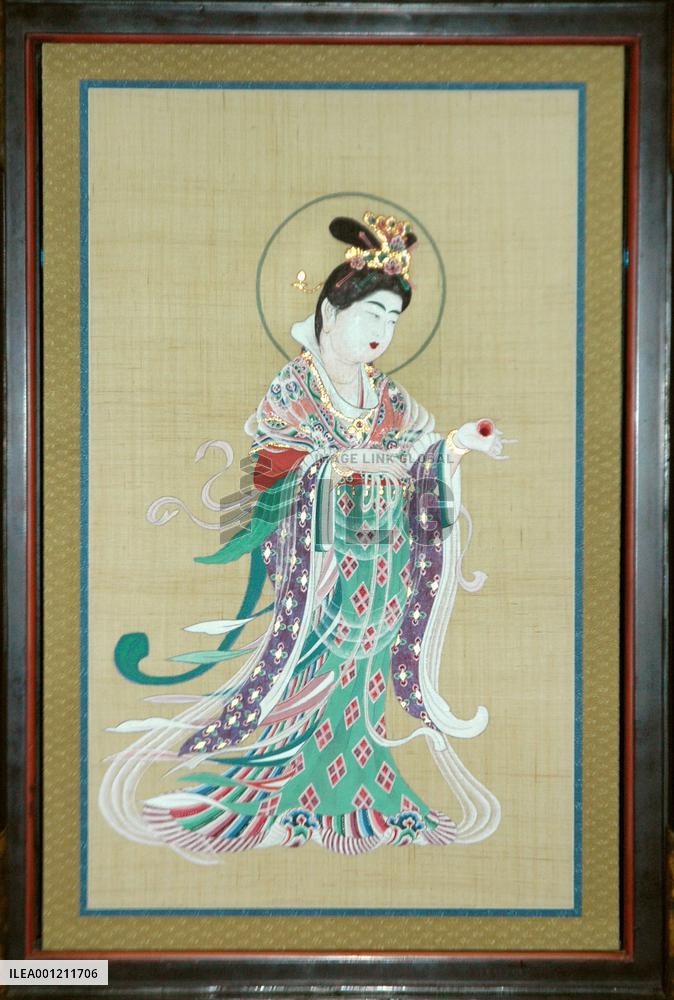 1,300-year-old goddess painting re-created