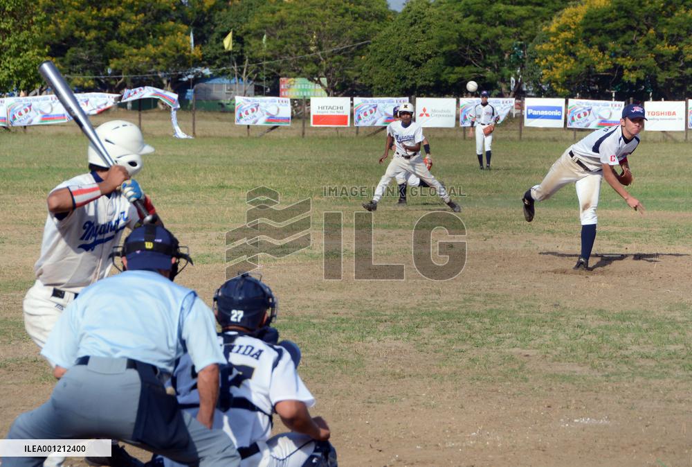 Tokyo HS team plays friendly baseball game in Myanmar