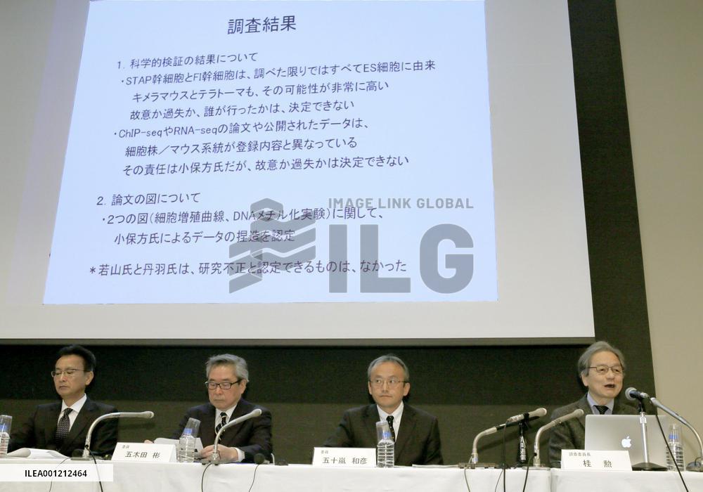 Purported "STAP cells" likely came from embryonic stem cells