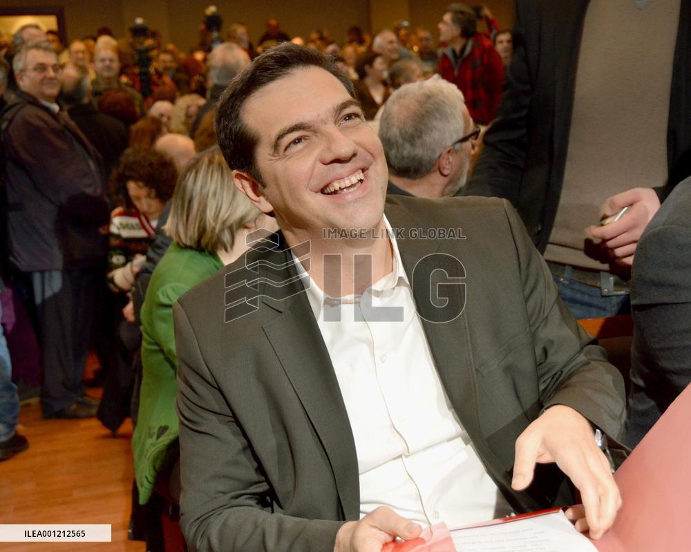 Greek opposition leader Tsipras