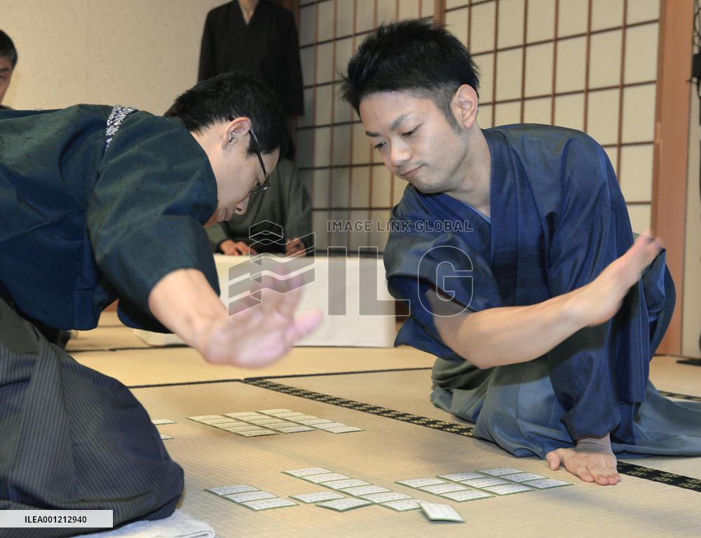 Men compete in national Japanese card game contest
