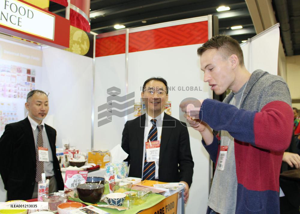 Nursing care foods displayed at San Francisco food fair